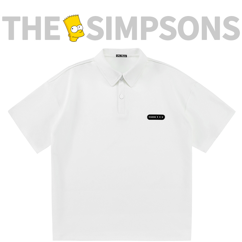 THESIMPSONS短袖polo男女休闲情侣夏季宽松翻领SPCPL242F17U
