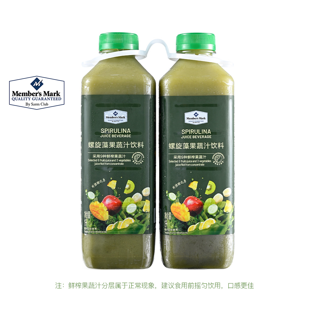Member's Mark 螺旋藻果蔬汁饮料 1L*2