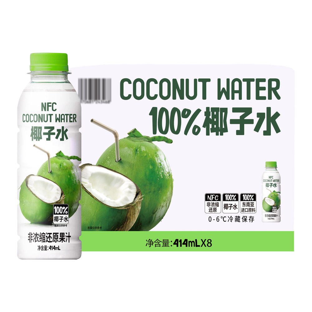 叮个椰 100%椰子水 414mLx8