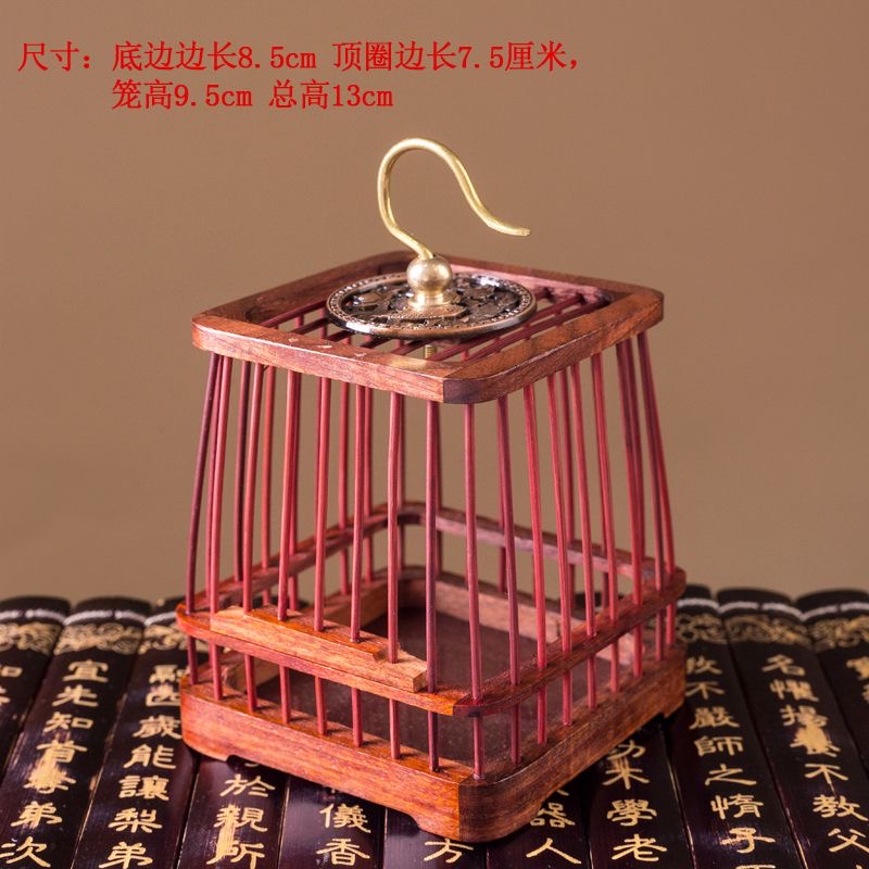 乌木红木小号蝈蝈笼花梨木蝈蝈笼红木鸟笼