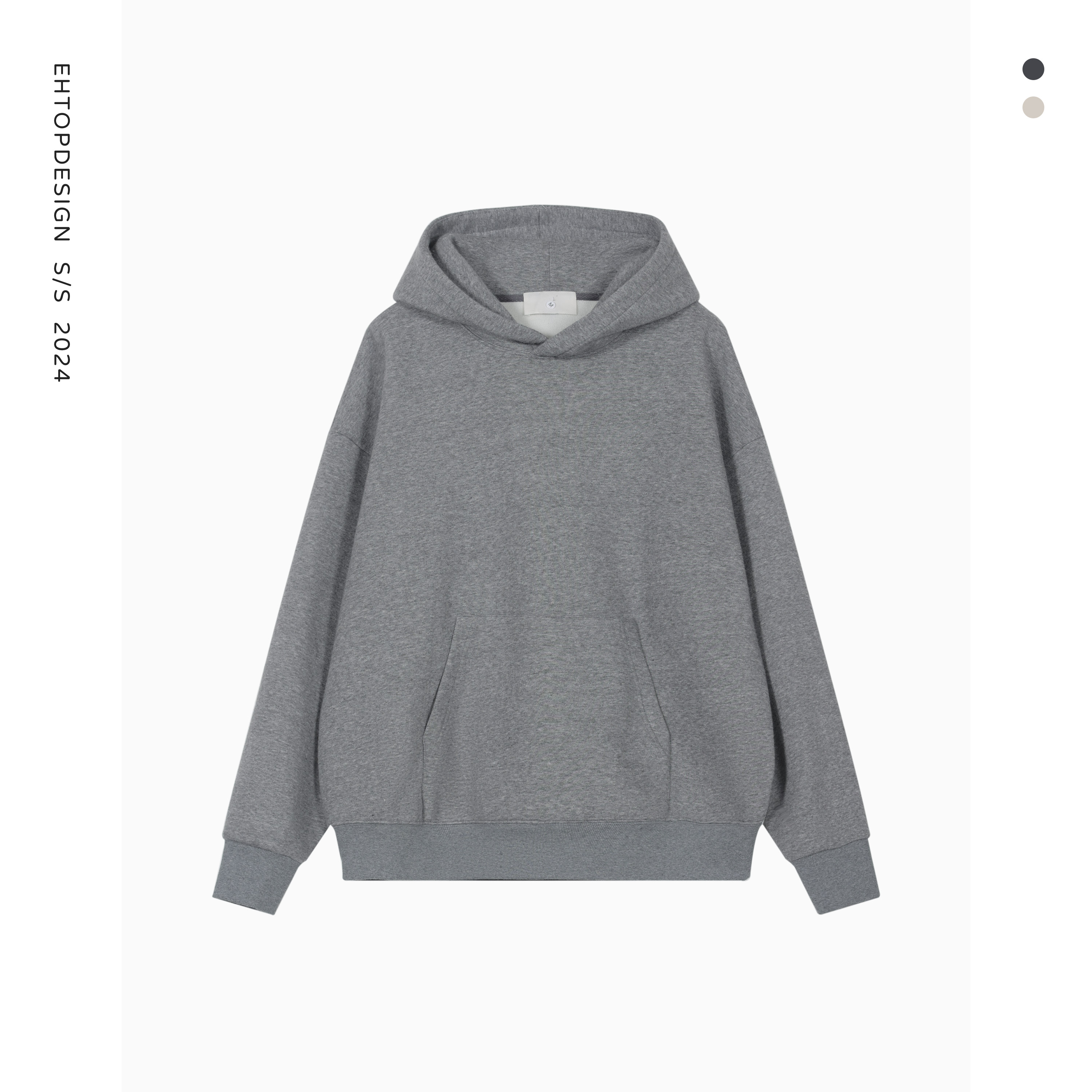 冬季新款重磅加绒卫衣男女款潮流时尚连帽卫衣休闲百搭卫衣9043