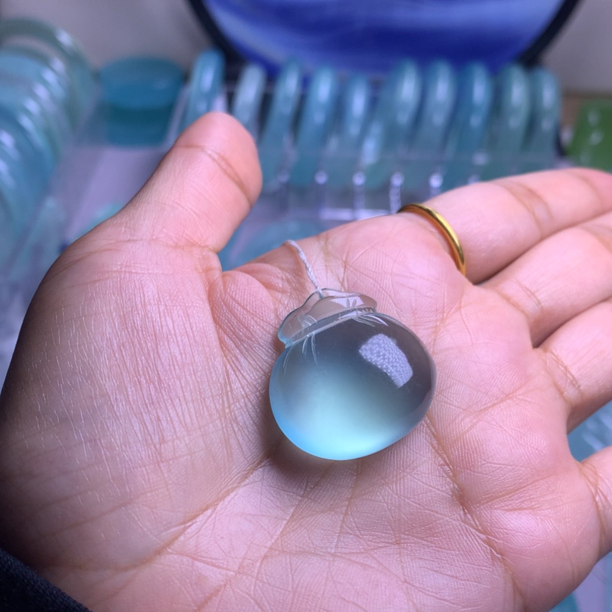 【闪购商品】蛇纹石玉吊坠未镶嵌B*b