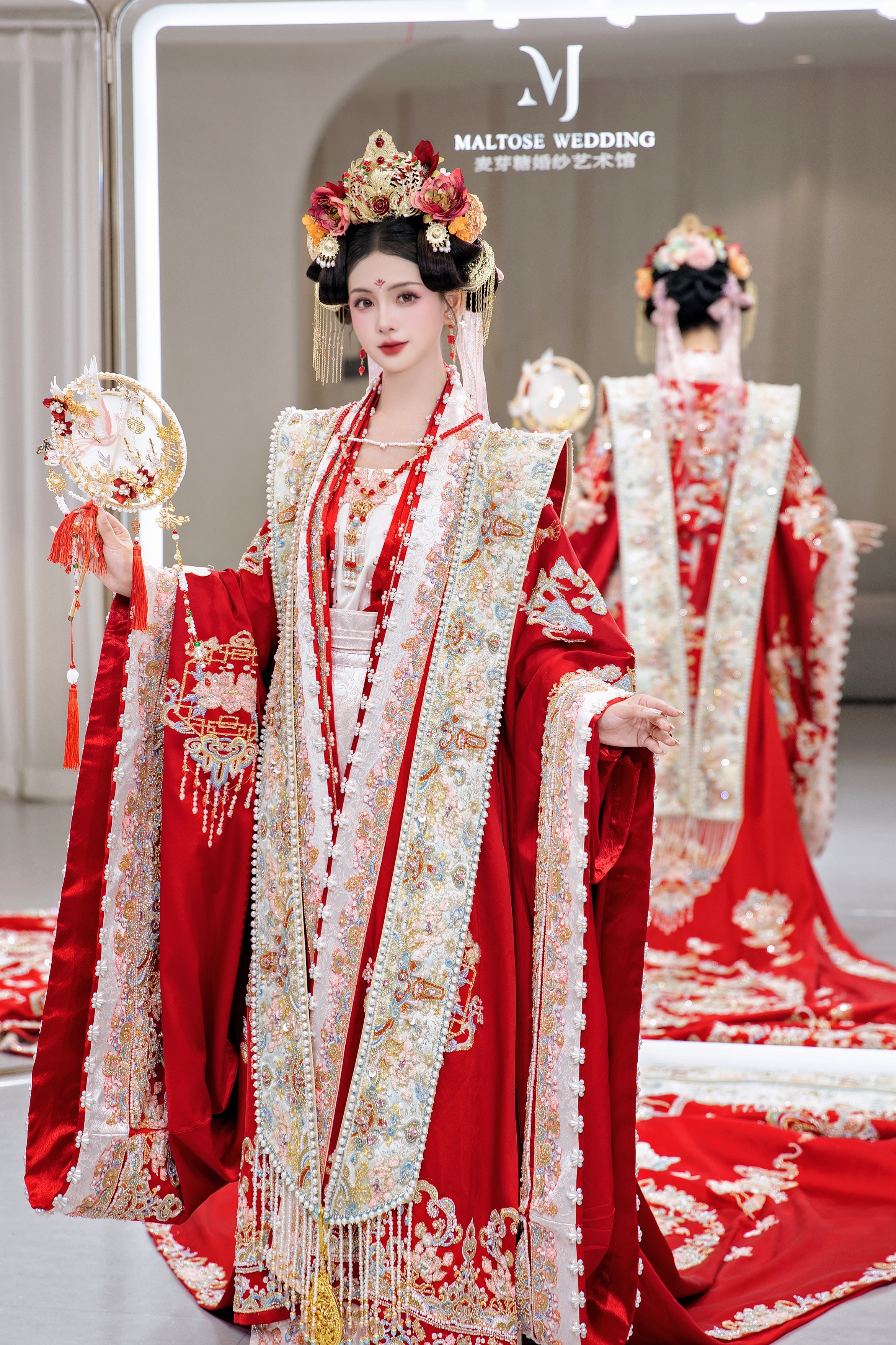 新娘婚嫁饰品中式头饰实用百搭发箍分体发饰10