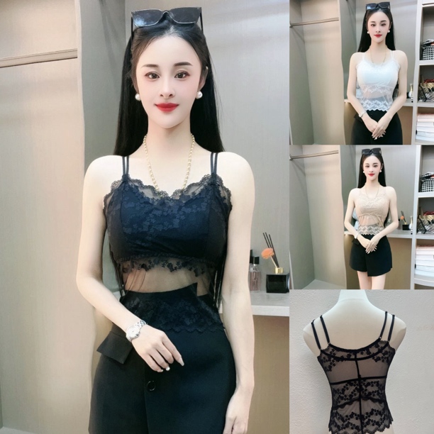 2025新款夏季女打底蕾丝吊带简单好搭配肩带可调节7888款款