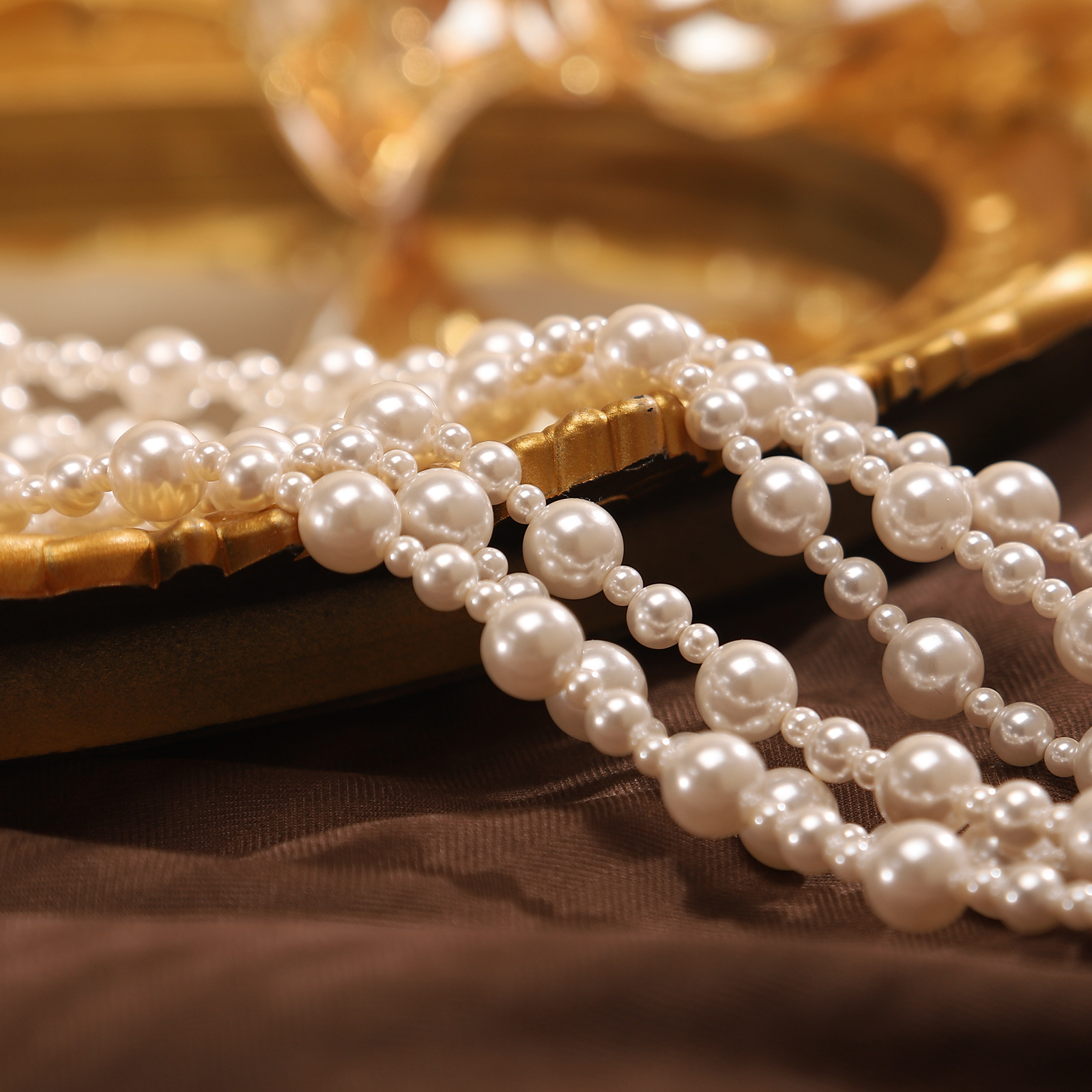 【环配】 施家珠【1米6长链】法式复古精致气质百搭多层叠戴项链