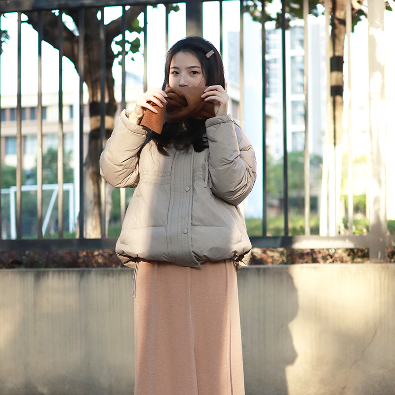 F001绵羊毛针织百搭围巾保暖防风