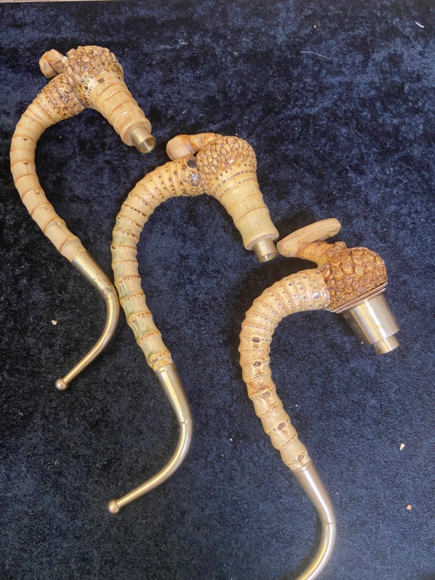 手工竹雕黄金竹把玩件贵州竹根雕(直播间选货)