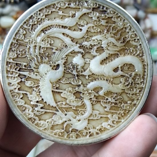 【闪购商品】翡翠颈饰足银镶嵌黑*乐