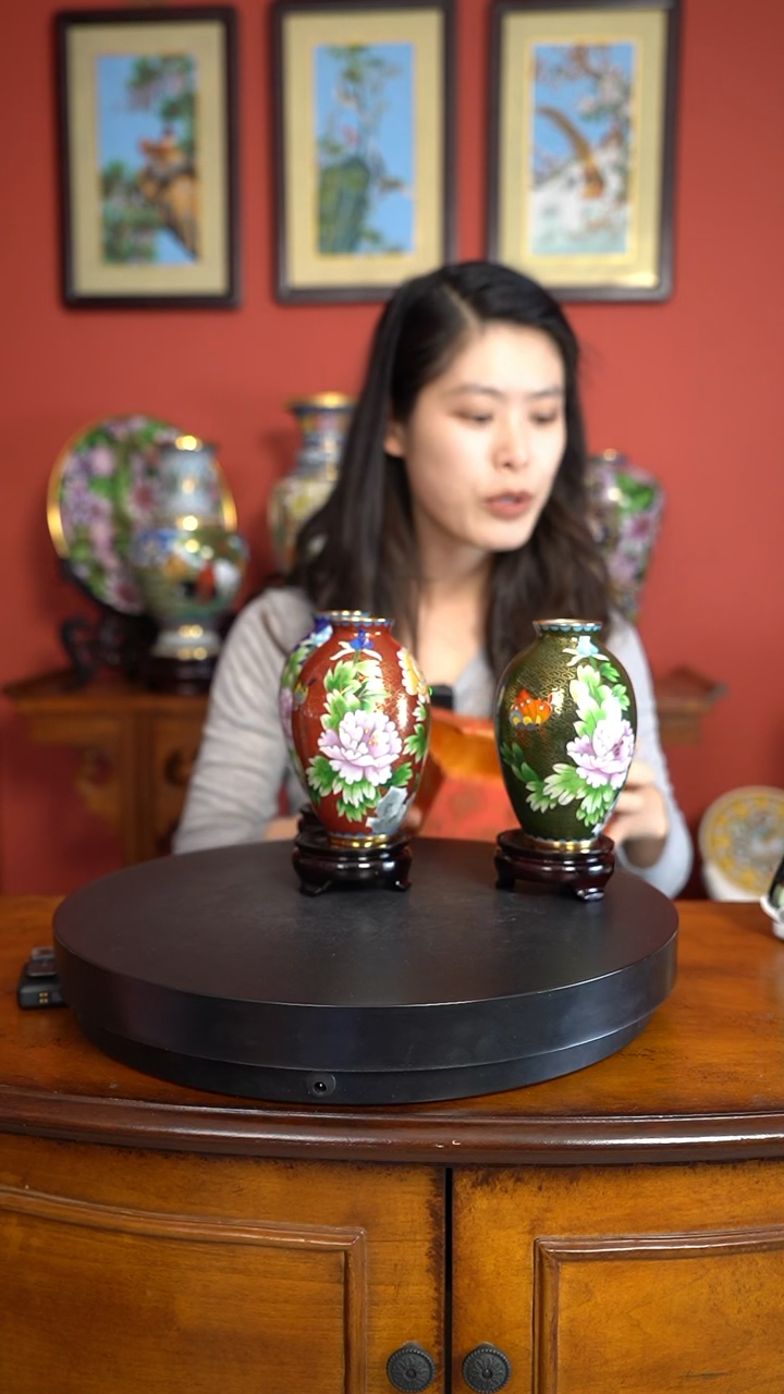 【闪购商品】蝶恋花花瓶红色