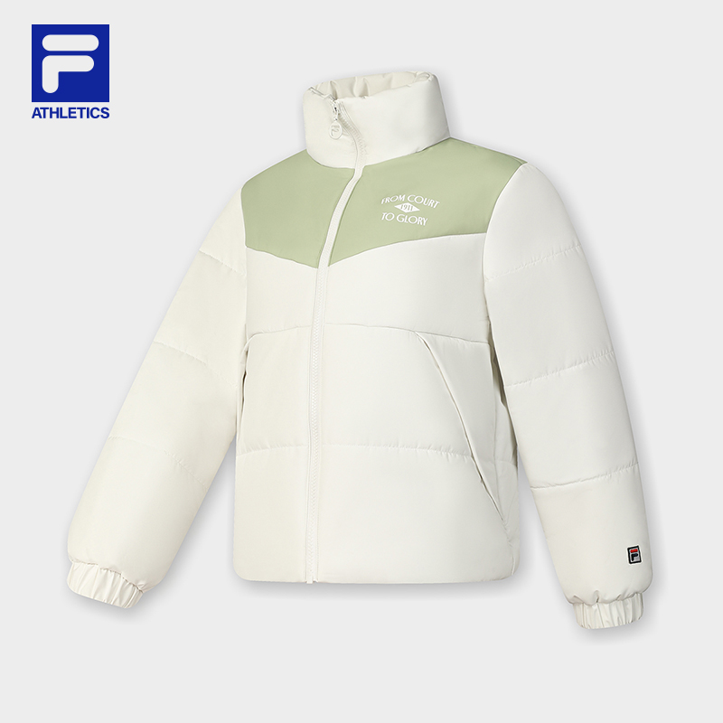 【运动棉服】FILA/斐乐女装秋冬新款时尚宽松保暖立领休闲轻薄外套 