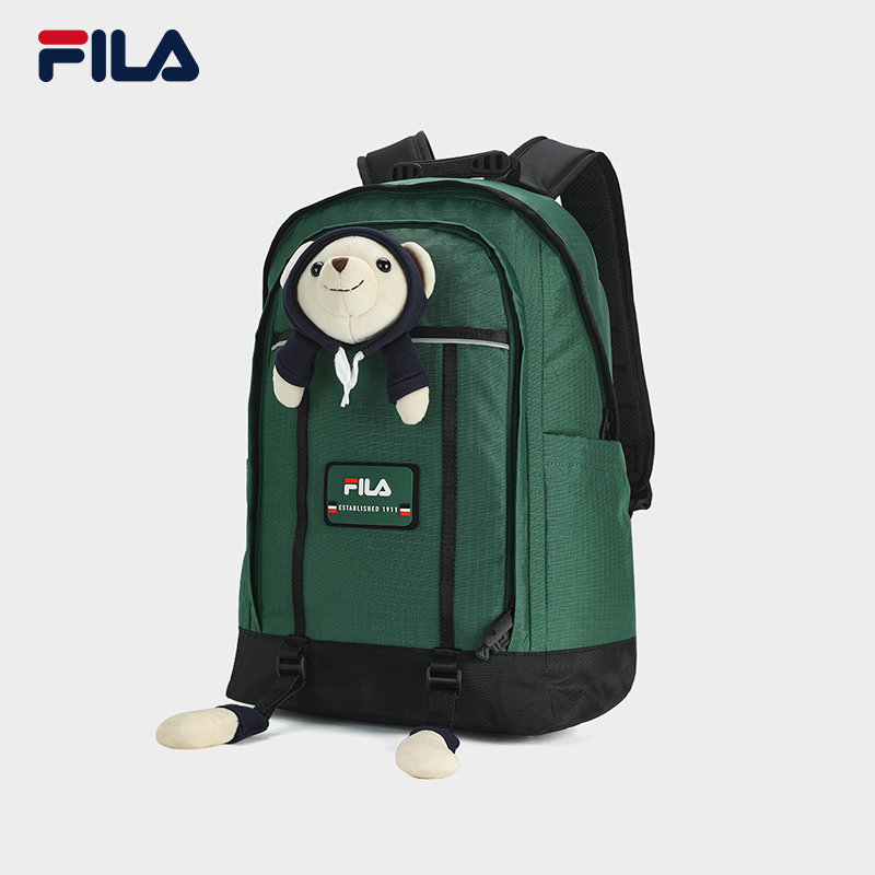 【可爱玩偶】FILA/斐乐女士夏季新款俏皮小熊多功能大容量双肩背包 
