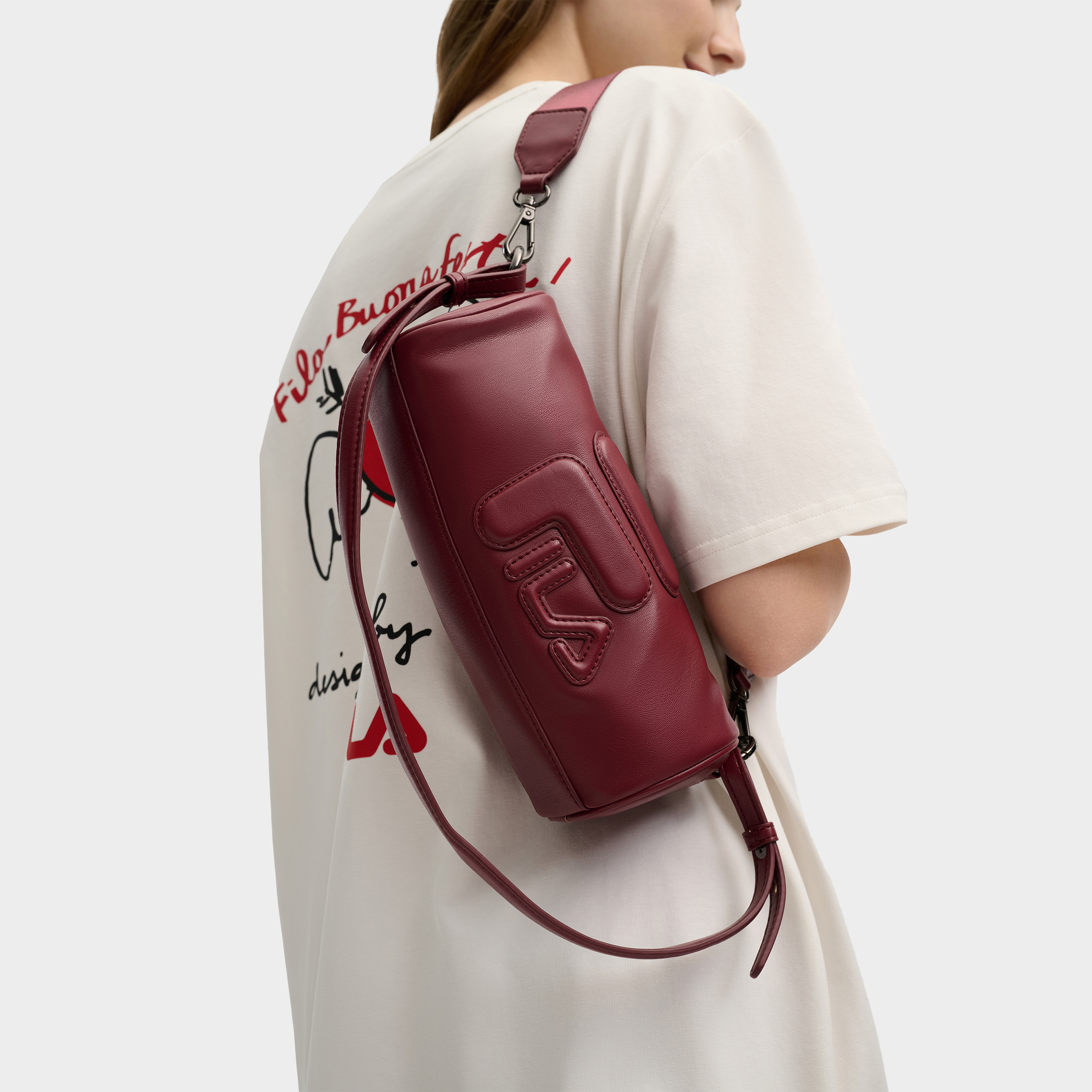 Fila/斐乐女包25春季新时尚休闲单肩包斜挎包太妃糖包 F13W519170