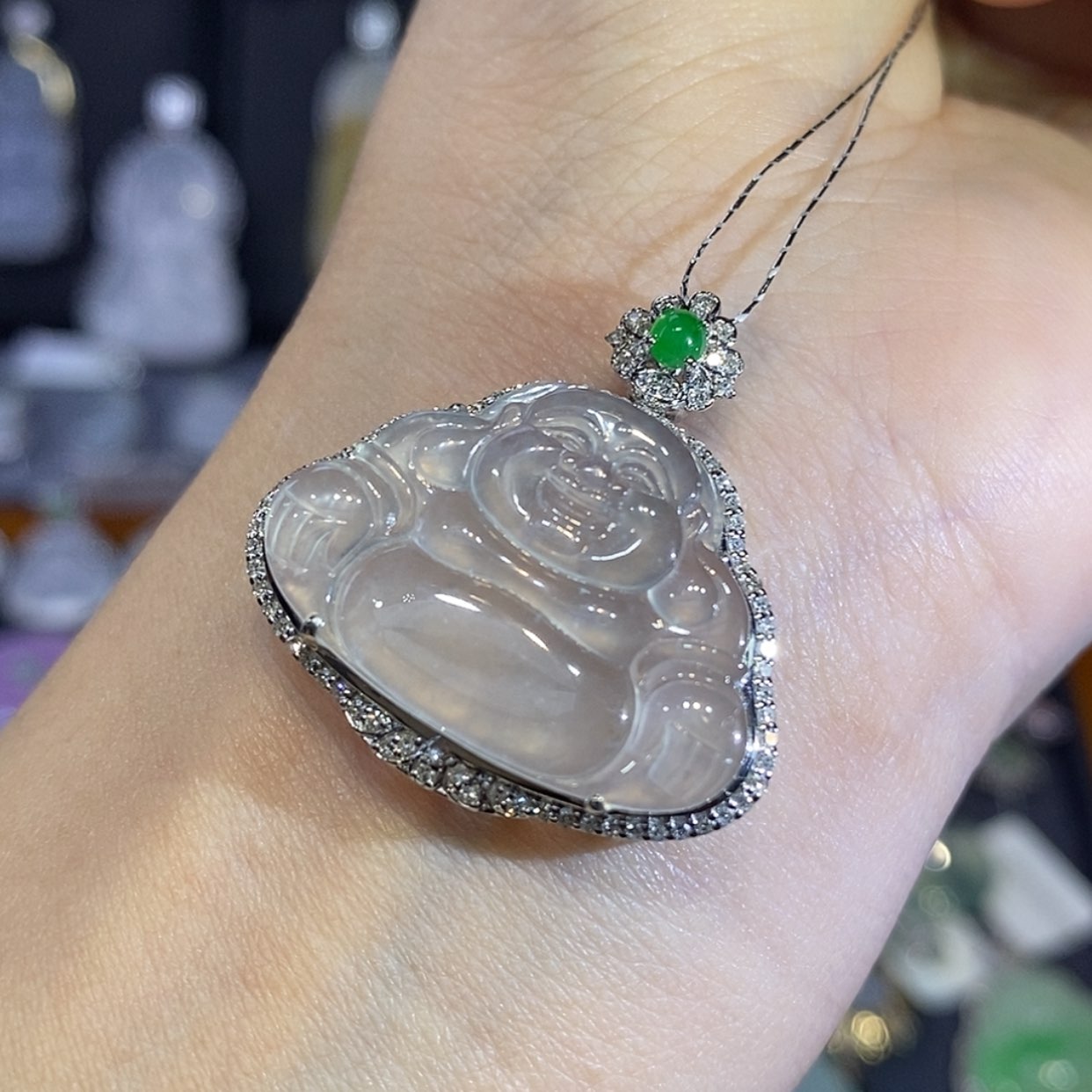 【闪购商品】翡翠颈饰18K金镶嵌