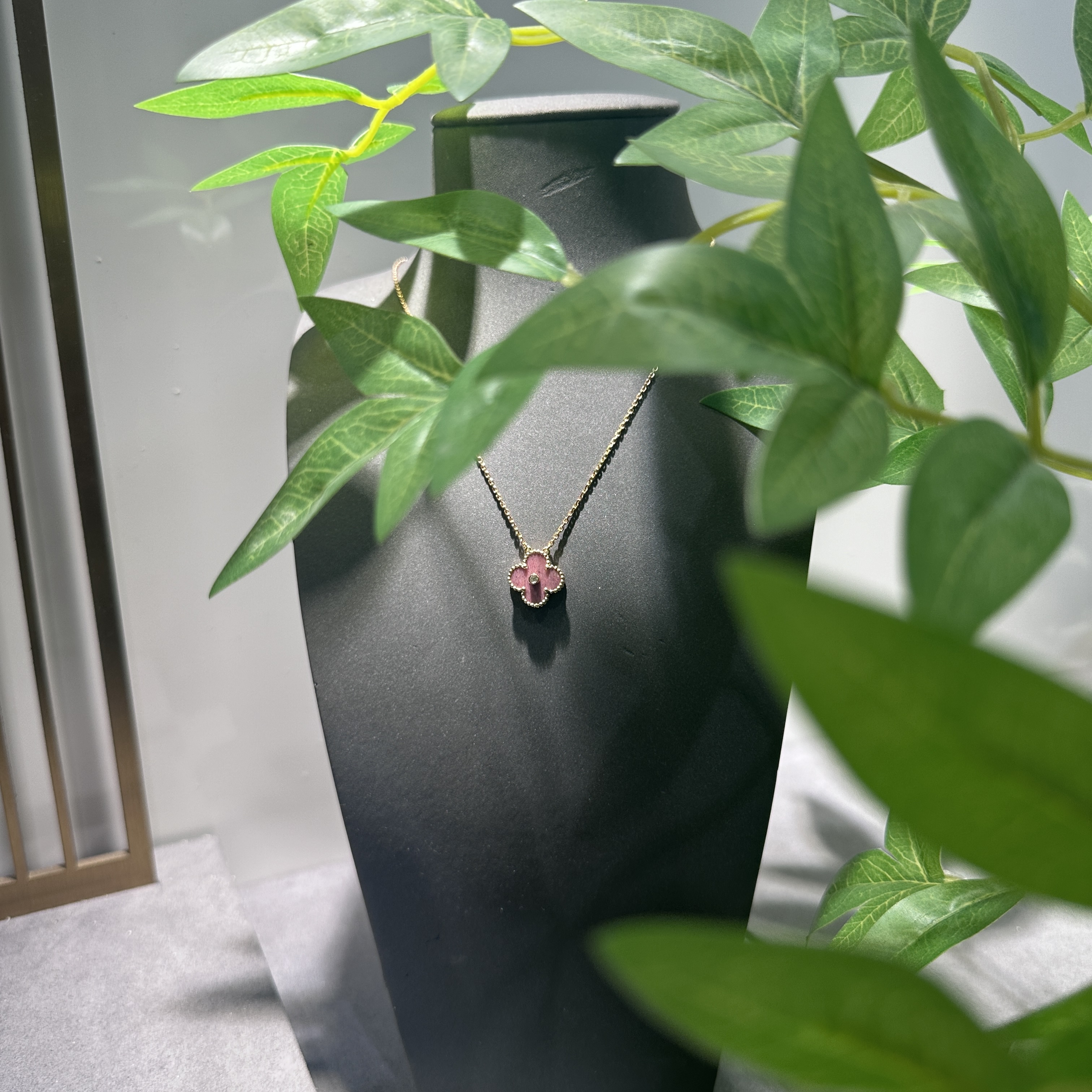 坠链均925银贝壳 翘翘 CNC精工 轻奢中花项链（圣诞款）