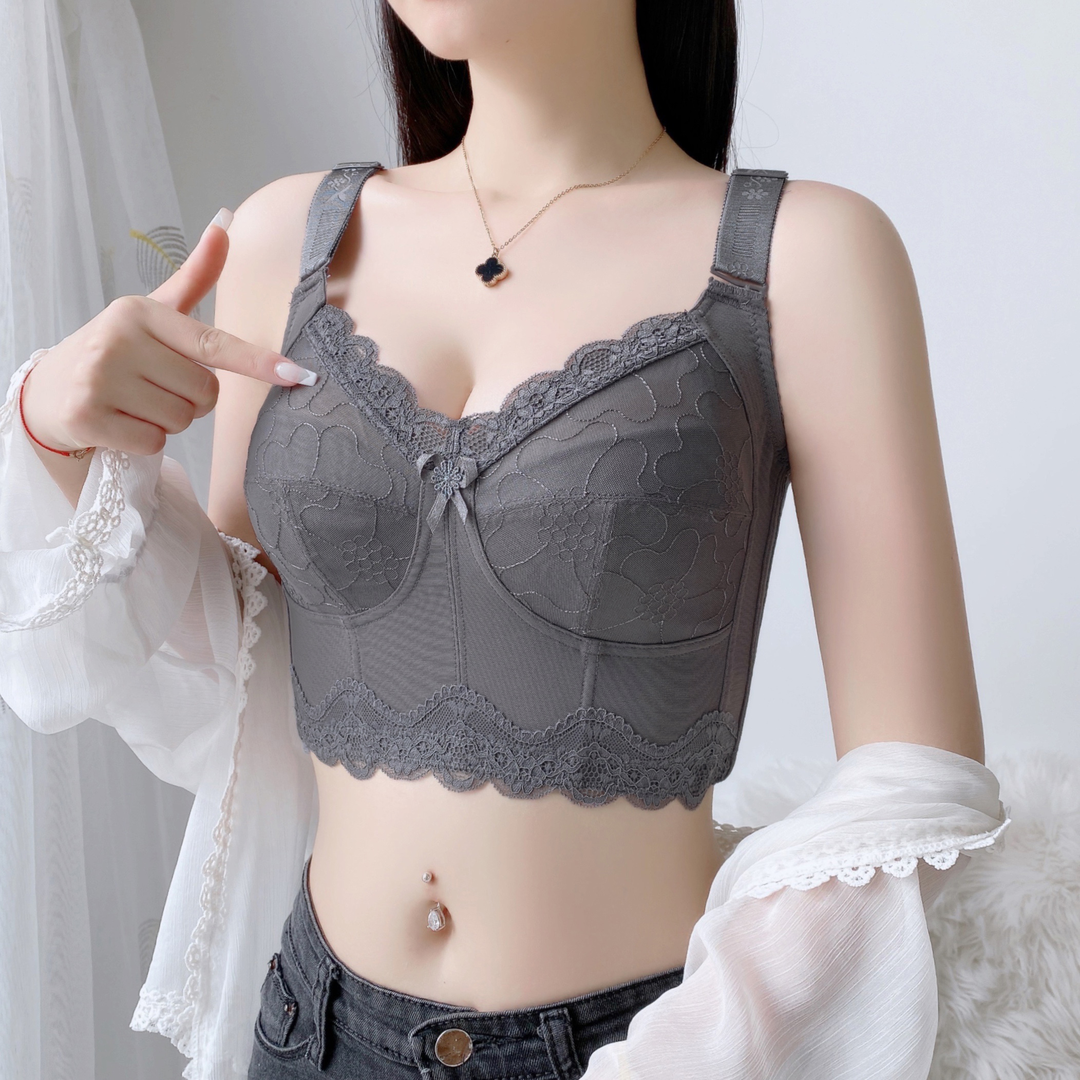 【俞兆林】大码内衣女薄款大胸显小文胸无钢圈收副乳文胸罩调整型