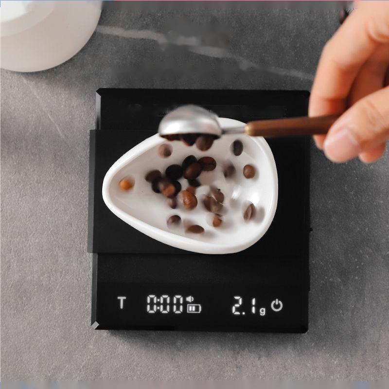 CABR Y咖啡秤快速显示超高精度家用厨房秤迷你充电自动锁定电子秤