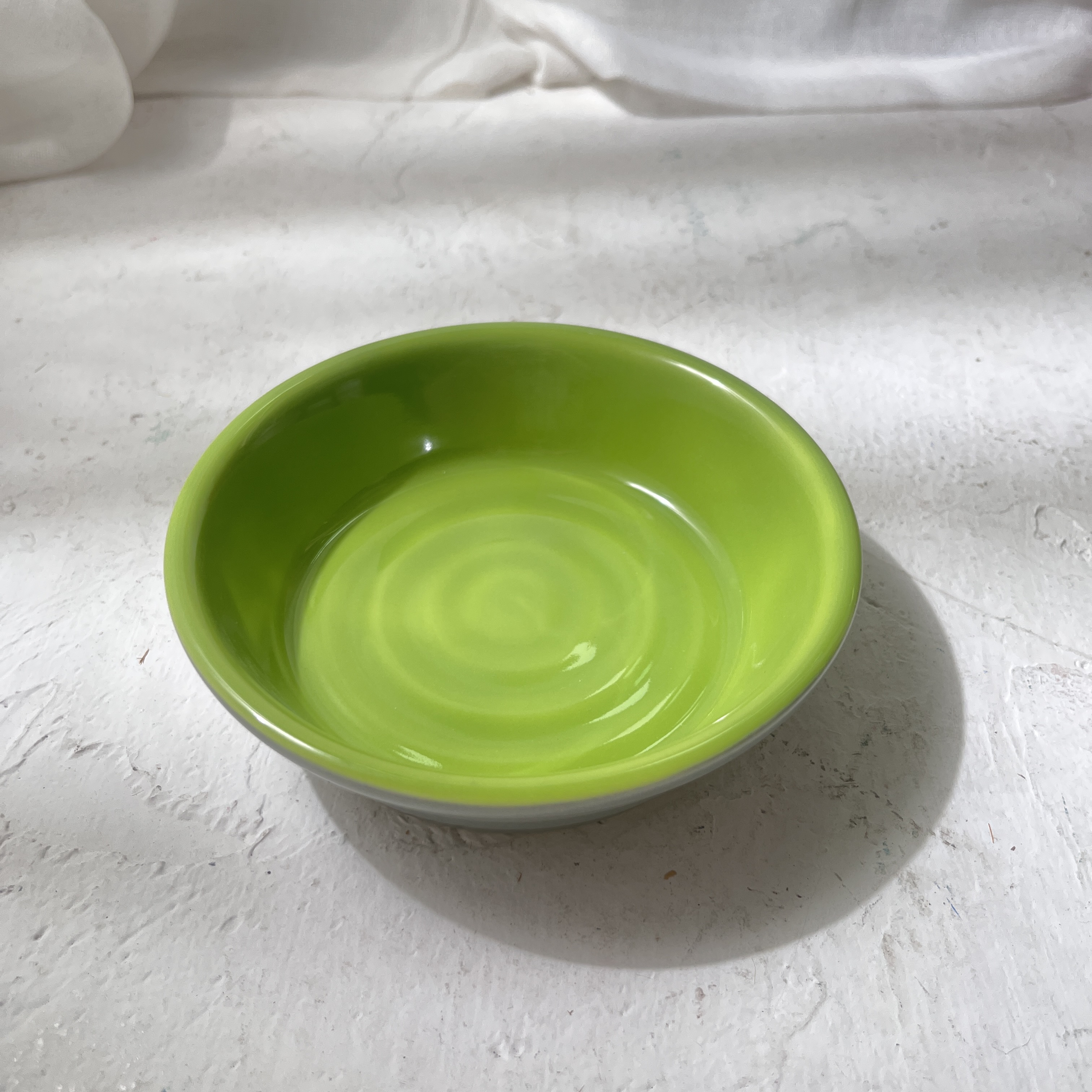 【大公鸡】绿色  12*3cm  甜品盘（粉丝团拍一发四）