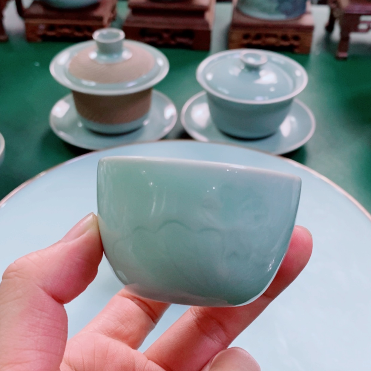 【闪购商品】原矿汝瓷天青色一****2