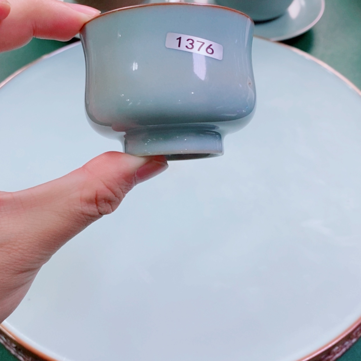 【闪购商品】原矿汝瓷天青色微瑕