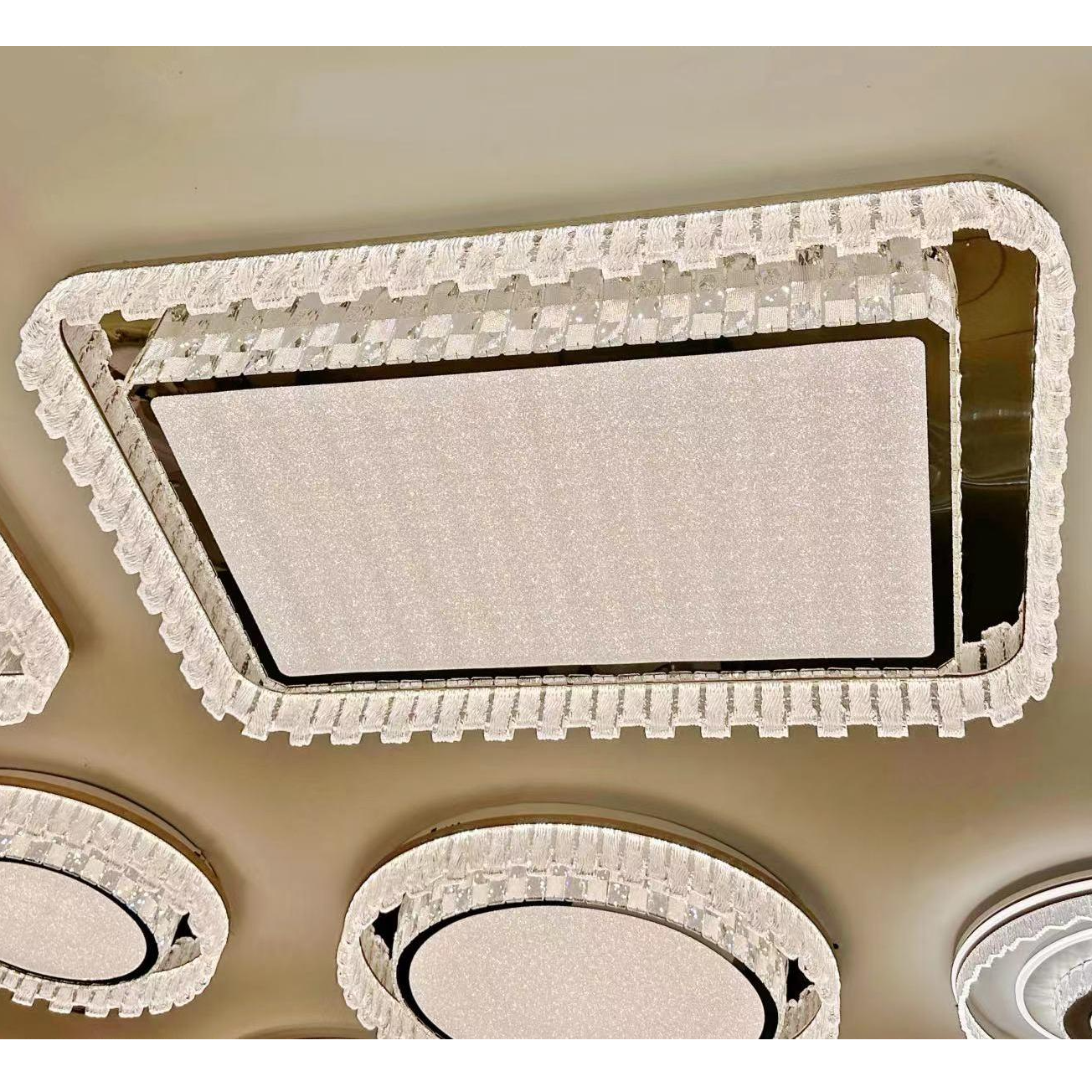 新款高端大气一帘幽梦吸顶灯