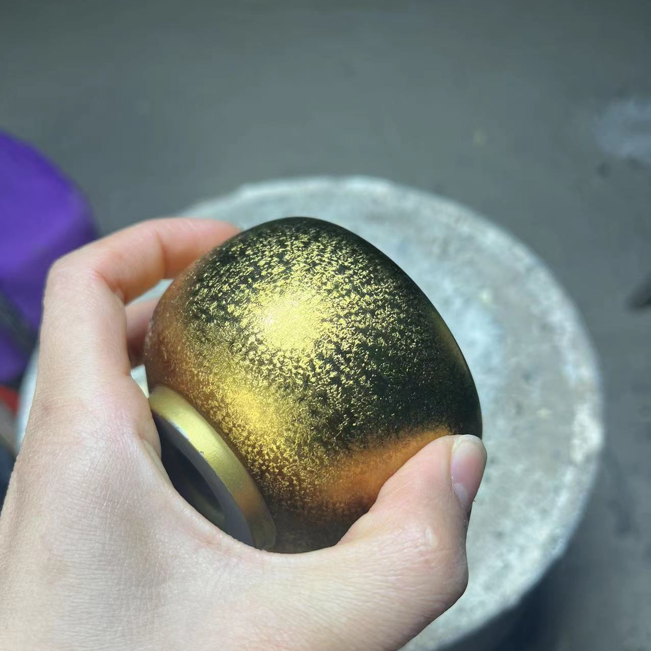 【闪购商品】双面金禅定盏 礼盒 证书