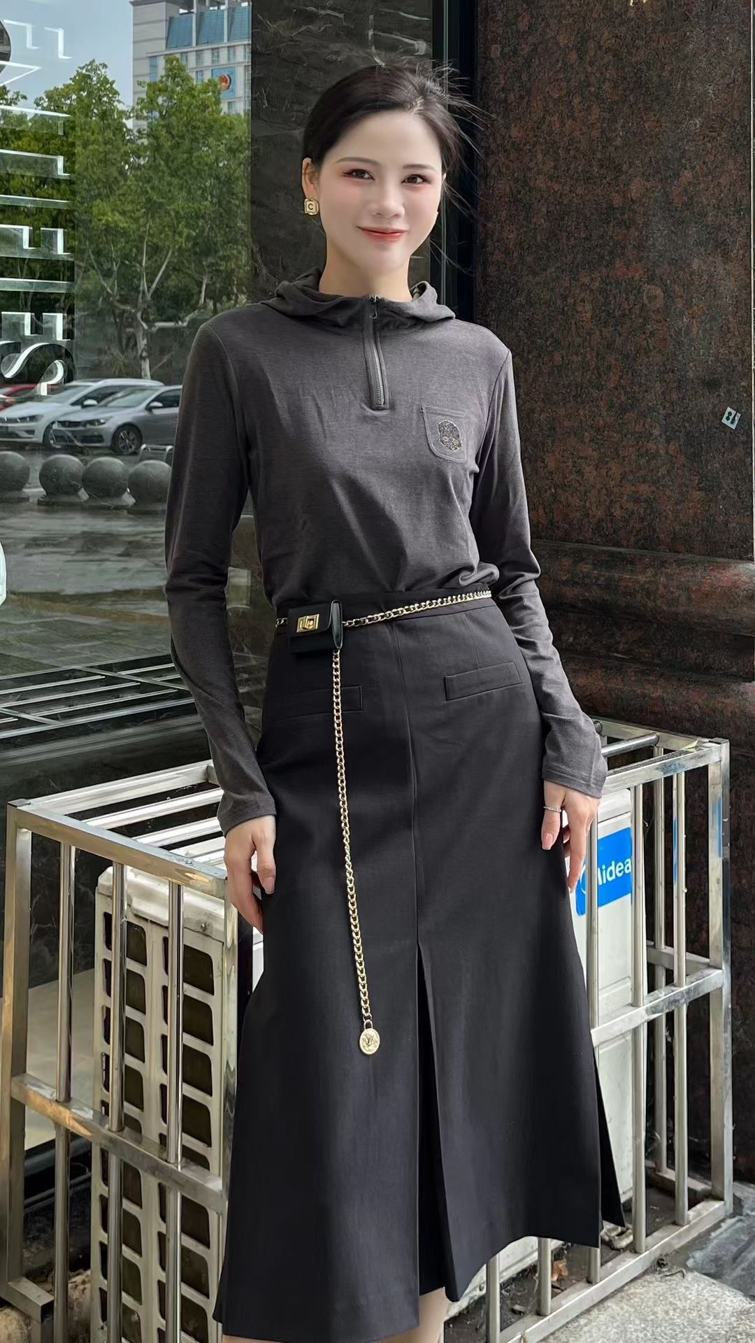 易缔媤步步生花鱼尾裙DE23112