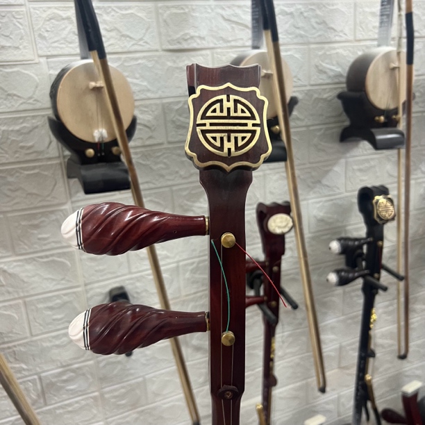 豫剧板胡小叶紫檀（铜如意）