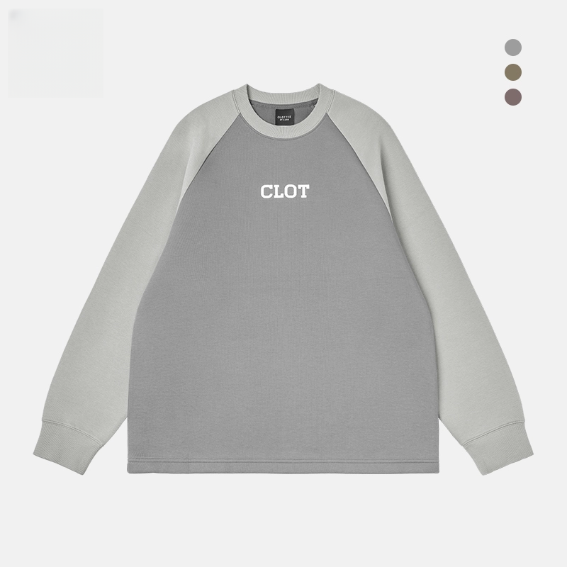 CLOTTEE by CLOT加厚空气层插肩长袖T恤 榫卯系列