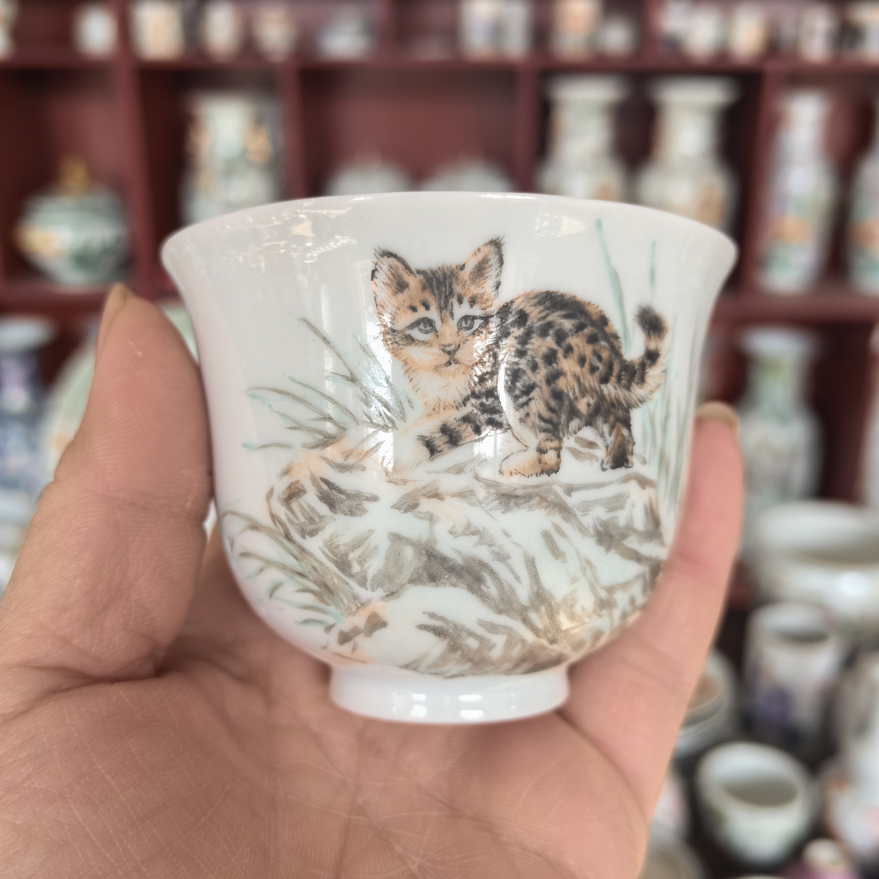 纯手工手绘茶杯子