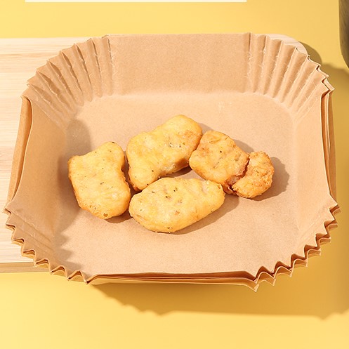 空气炸锅油纸食物垫专用纸托方形空气炸锅硅油纸隔油圆形吸油纸盘