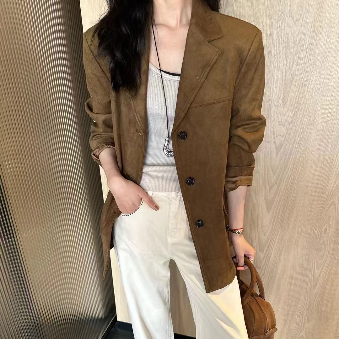 【钱塘文静女装批发】新款皮衣显瘦潮流性感简约百搭高级感