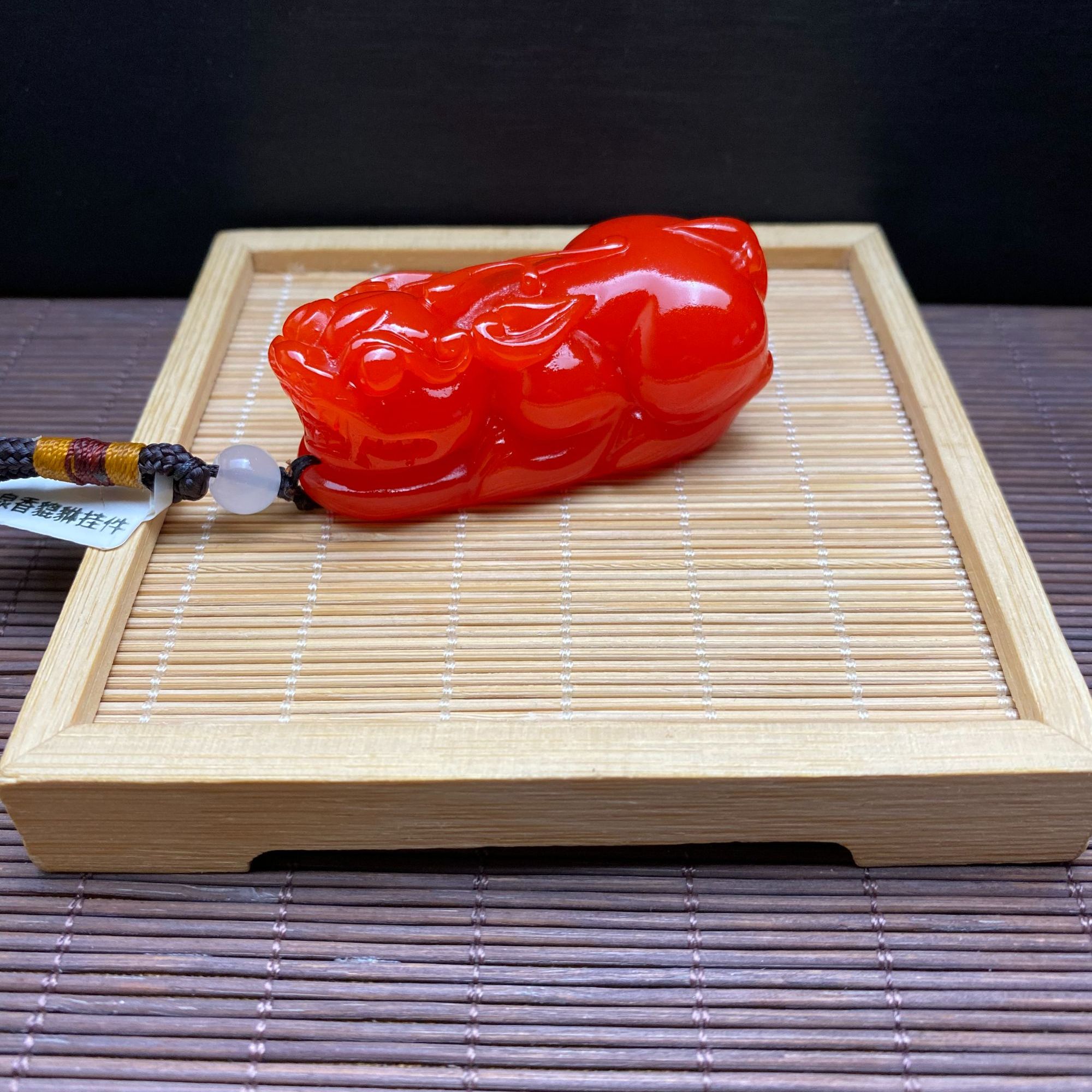 12号【粉丝福利】特色手工艺冰红貔貅吊坠