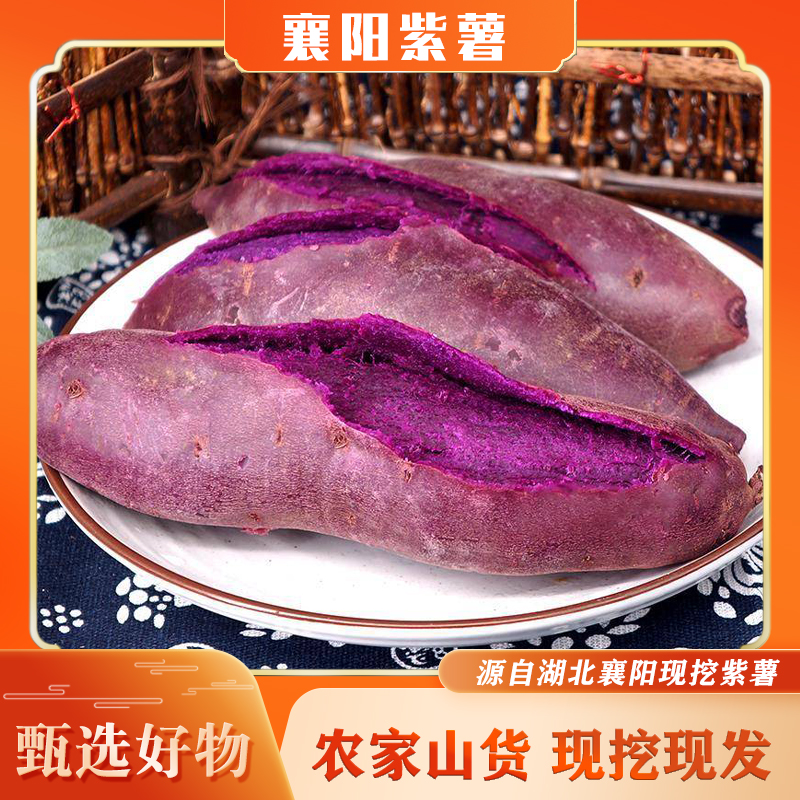 【现挖现发】湖北襄阳优质新鲜沙地紫薯入口软糯香甜净重4.5斤