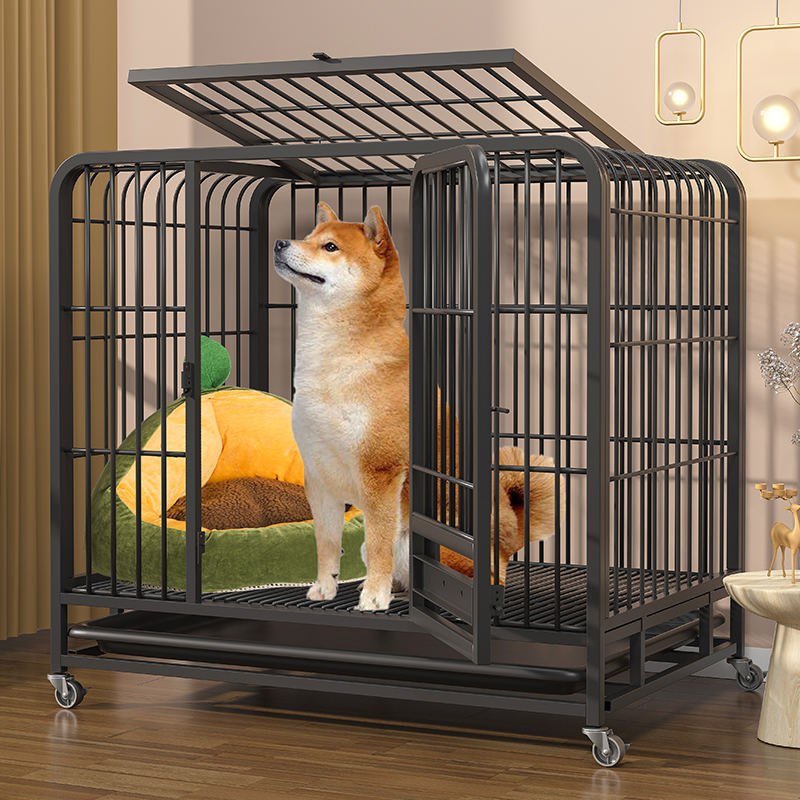狗笼子小型中型犬家用室内带厕所泰迪柯基狗屋窝宠物笼子大型狗笼