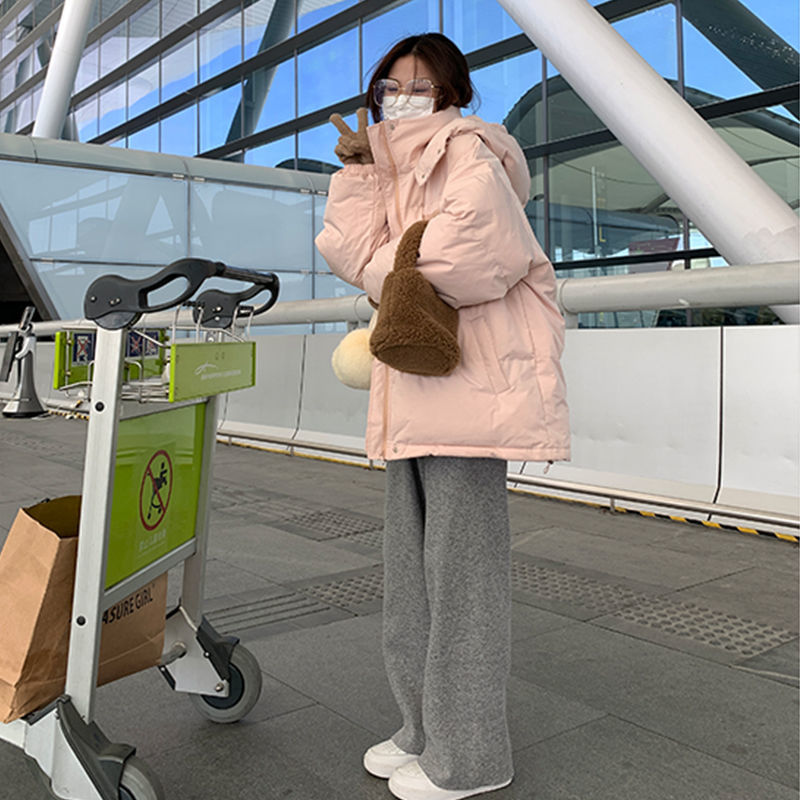 爆款羽绒服新款羽绒衣女粉色加厚羽绒服女潮学生面同时尚休闲款