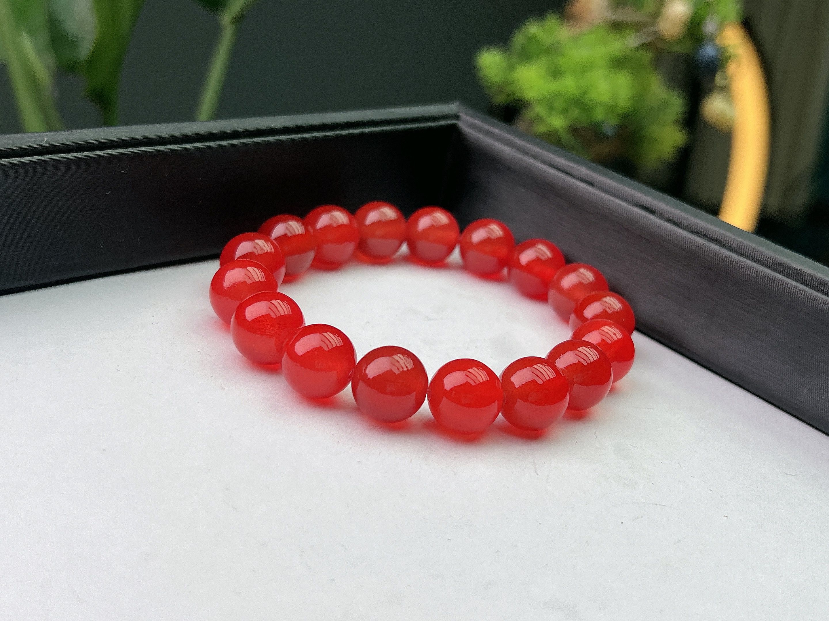 鱼 J 12mm圆珠DIY手链Q198