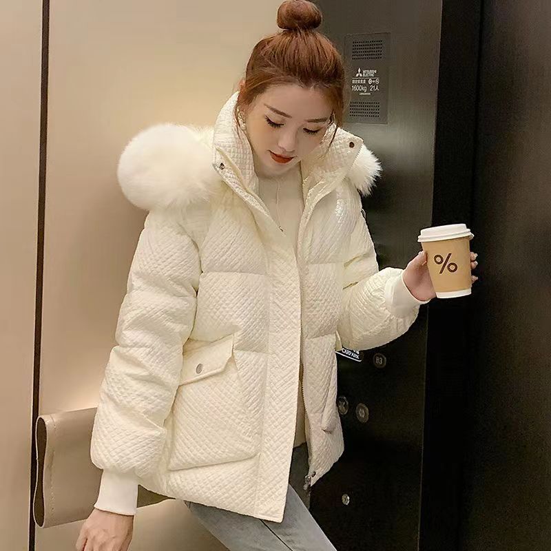 波司登2023冬季新款女装小个子羽绒服女小香风外套大毛领小众女
