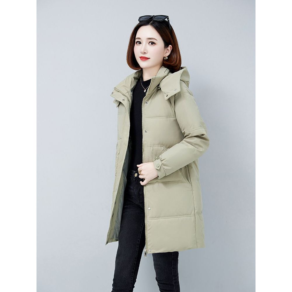 波司登新款2023登丝波羽绒服女中老年妈妈装洋气中长款显瘦保暖外
