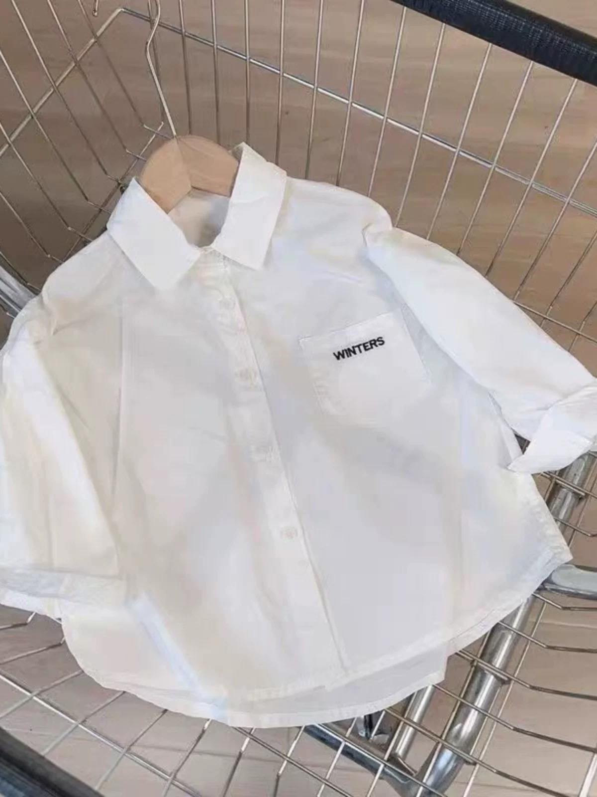 儿童春秋韩版衬衫中小童中性时尚帅气宝宝套装男女童