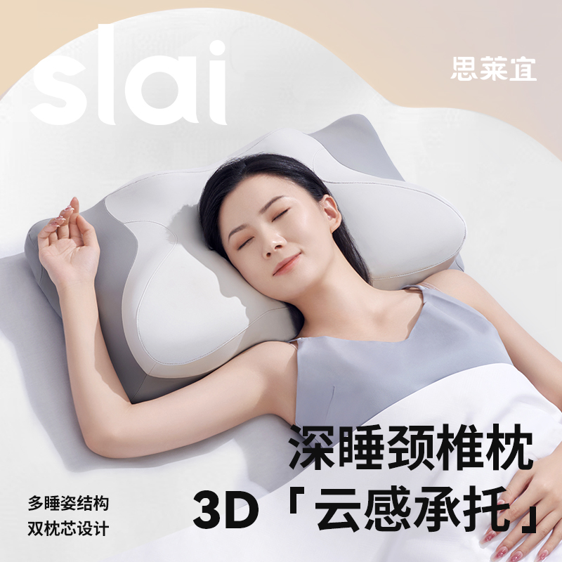 思莱宜枕头高质量睡眠枕家用酒店深睡神器记忆棉慢回弹枕便携枕头