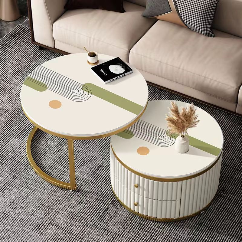 圆形茶几桌垫轻奢高级感餐桌垫免洗桌垫防油防水防烫桌面保护垫子