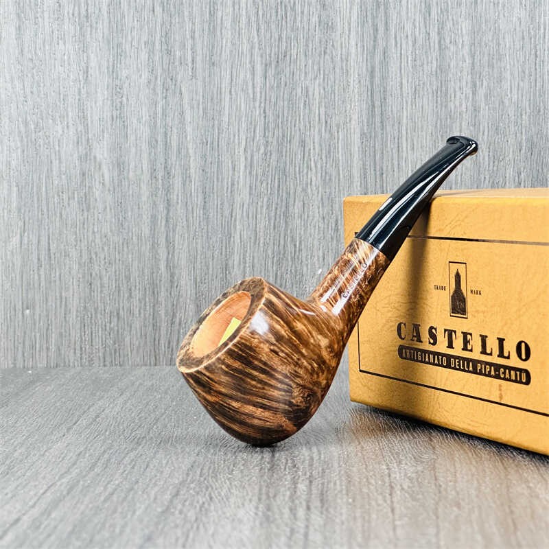 意大利Castello卡斯特罗手工石楠木烟斗城堡级 热门55 小直斗