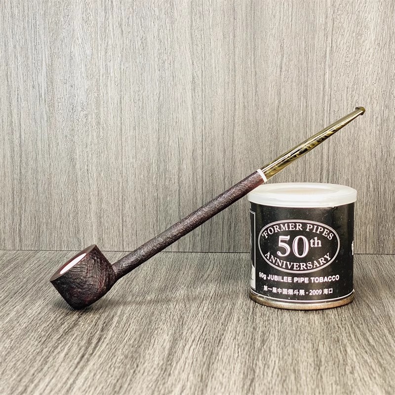 美国  皮尔塞尔铅笔杆石楠木烟斗陶土内胆大长腿