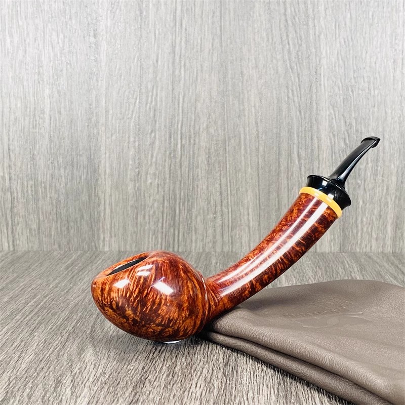美国Alex Florov弗洛夫手工石楠木烟斗自由式致敬Lars长杆橡果斗