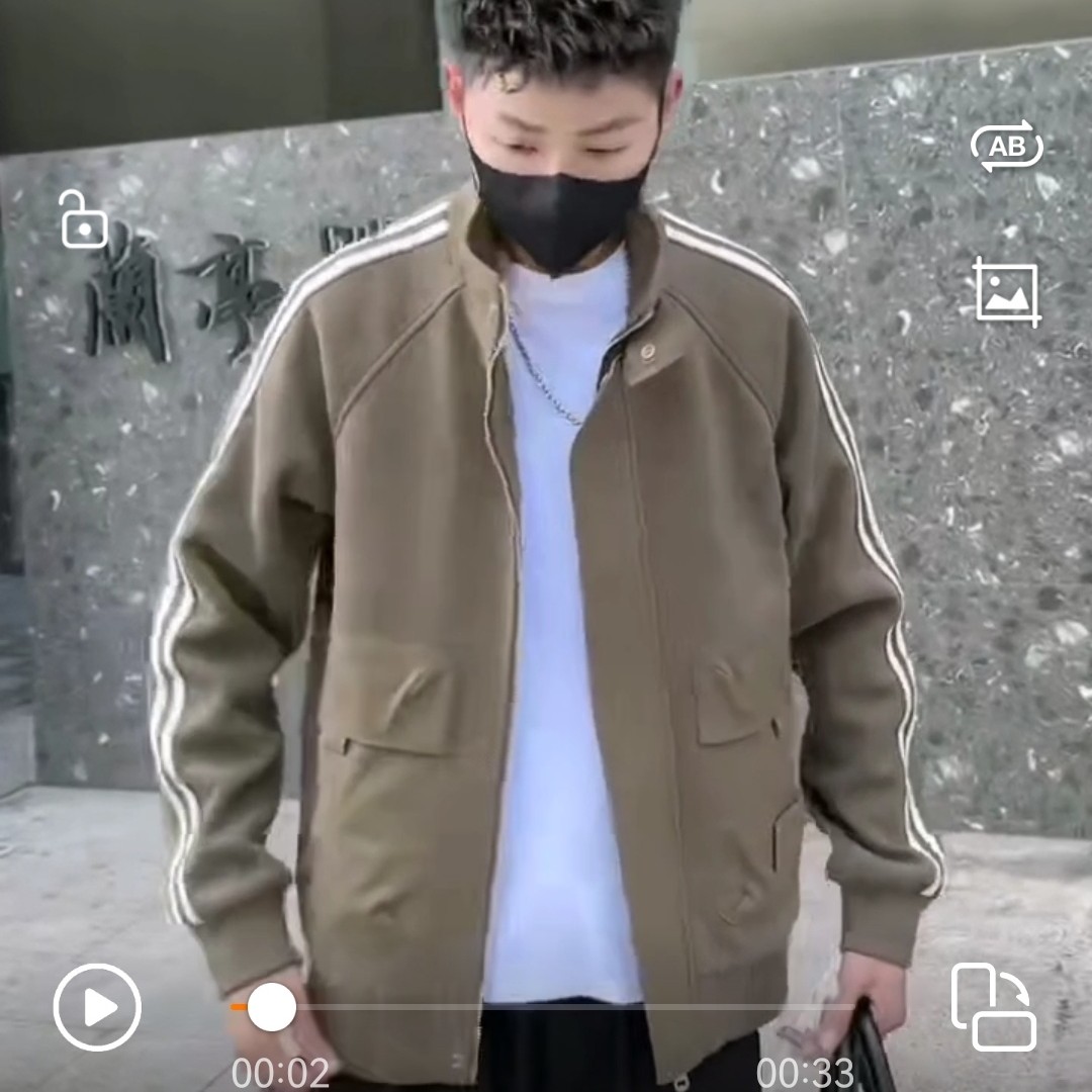 精品男士针织夹克