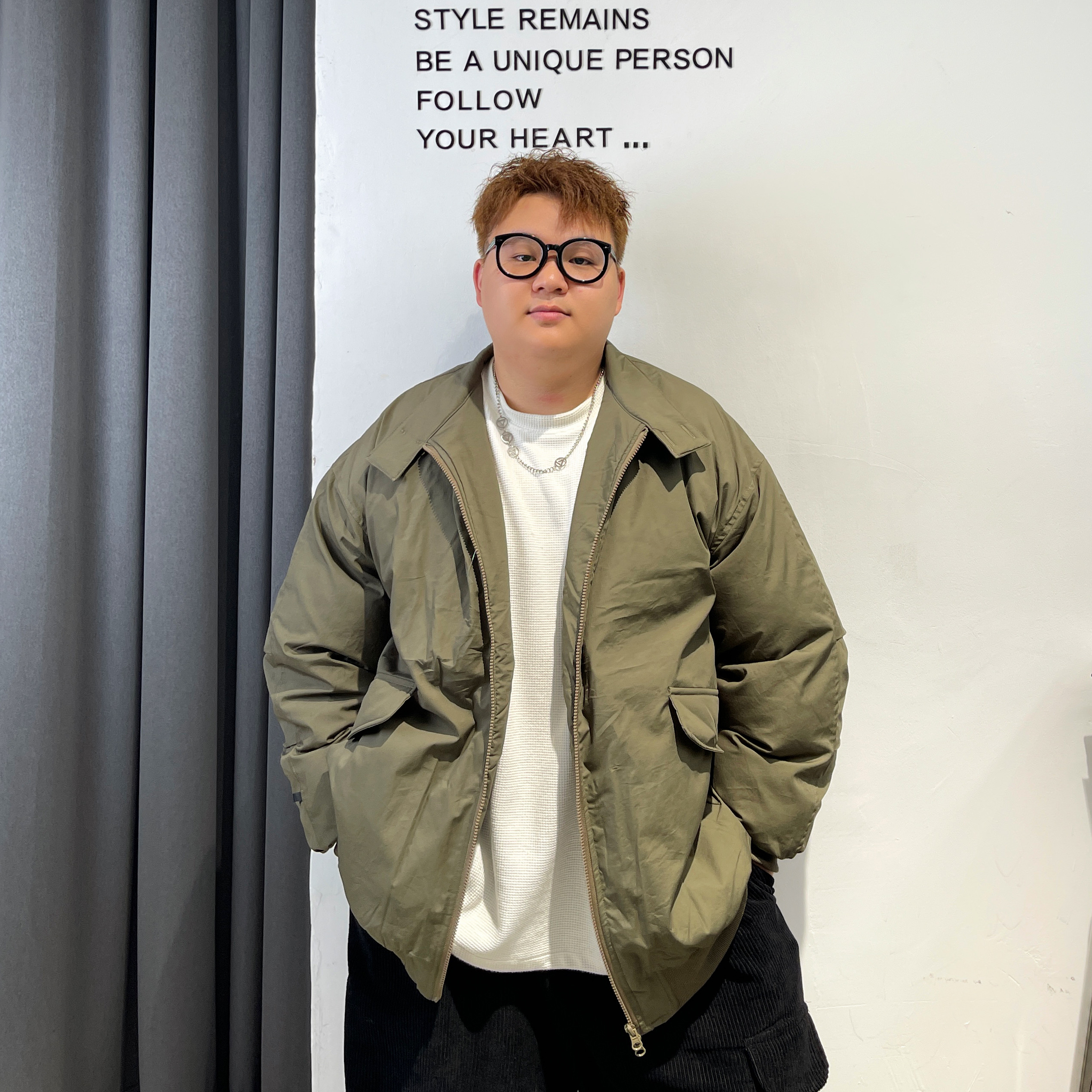 大仙仙儿简约棉服风宽松棒球服户外工装潮休闲夹克衫日系复古外套