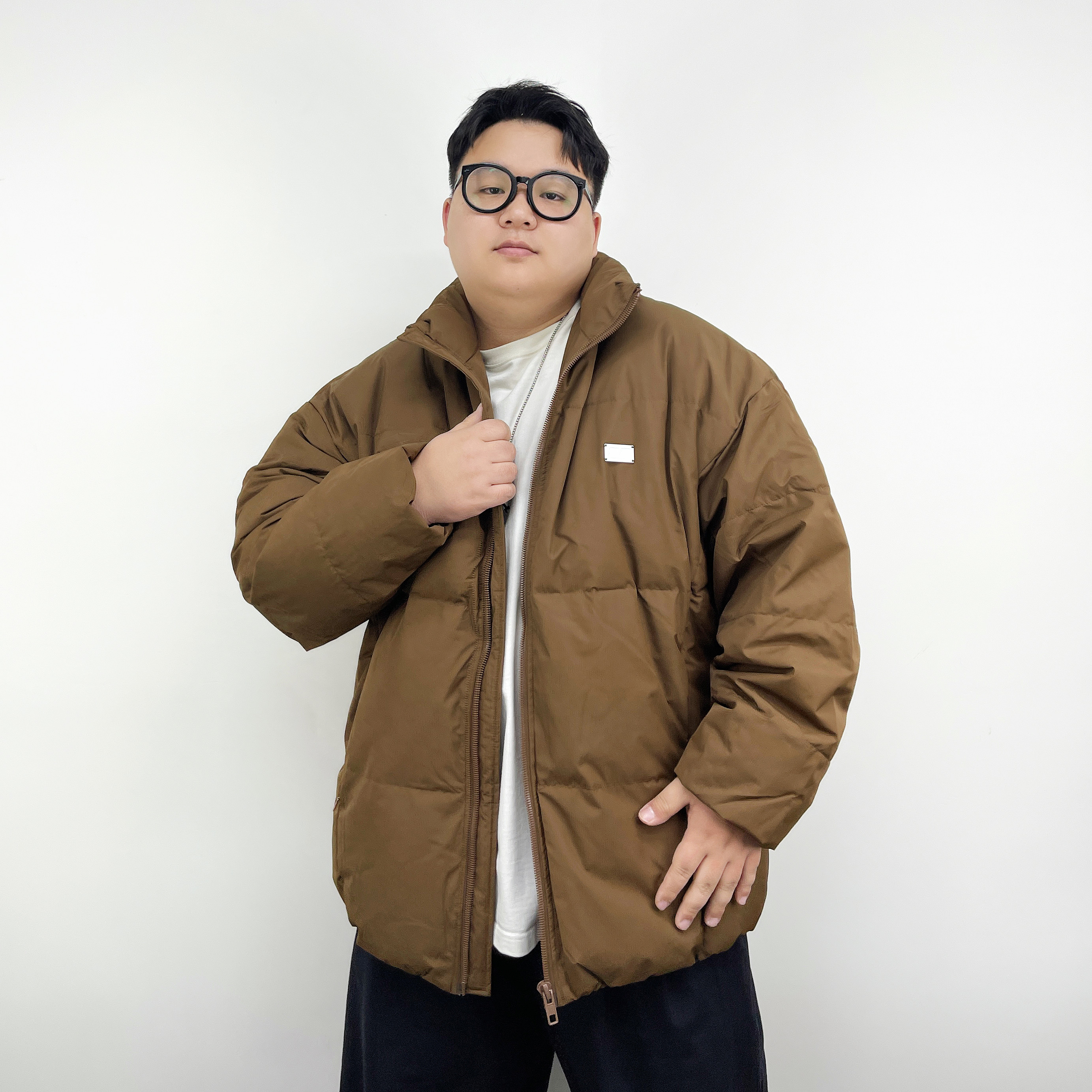 大仙仙儿胖子羽绒服2023冬季大码宽松保暖潮流90白鸭绒保暖外套潮