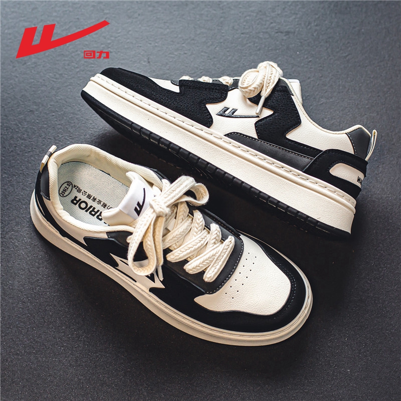 回力小白男鞋2025冬季新款国潮厚底运动休闲板鞋百搭学生熊猫潮鞋