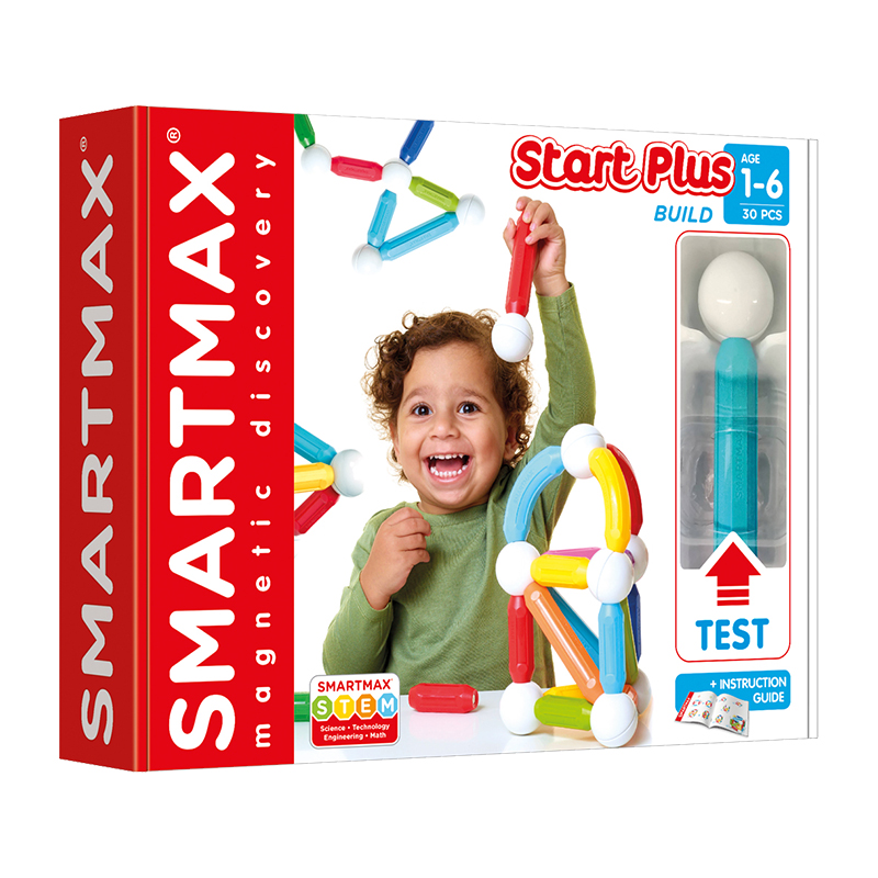 SMARTMAX搭建系列入门进阶版1-6岁磁力棒组合套装益智玩具30pcs