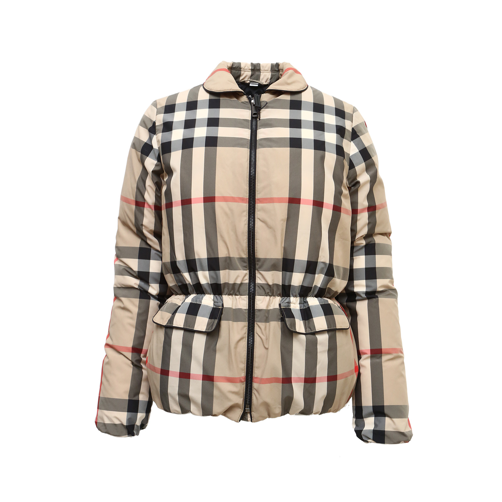 全新未使用  【小花易颗】巴宝莉经典格纹格子 羽绒服P253186853